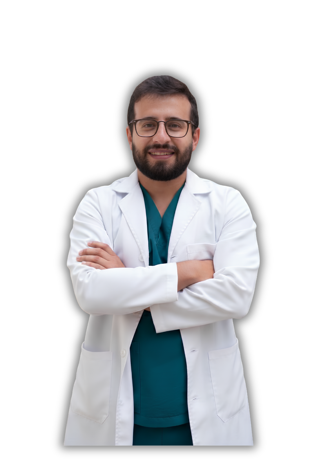 Fotografía del docente, recorte sin fondo, vertical
